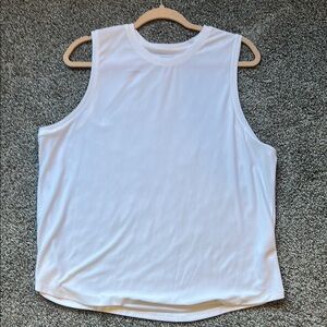 Banana Republic White Sleeveless loose Tee